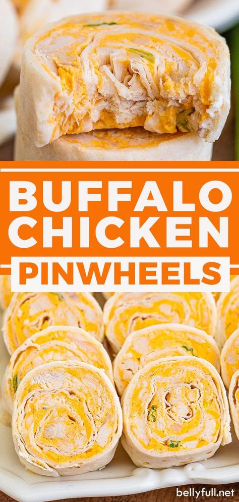 Buffalo Chicken Pinwheels Canned Chicken, Buffalo Chicken Pinwheels Easy, Pinrolls Recipes Roll Ups, Pinwheel Appetizer, Buffalo Chicken Pinwheels, Chicken Pinwheels, Tortilla Pinwheels, Pinwheel Appetizers, Pinwheel Recipes