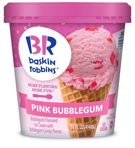 Br Ice Cream, Red Sweet Potato, Bubblegum Candy, Artist Development, Bubble Gum Ice Cream, Baskin Robbins Ice Cream, Free Coupons By Mail, Flavored Ice, Bubble Gum Flavor