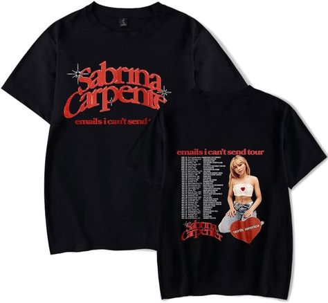 Affordable Graphic Tee T-shirt For Gifts, Trendy T-shirt At Affordable Price, Cheap Fan Apparel T-shirt For Conventions, Amazon Merch On Demand, Amazon Merch T-shirts, Tour Merch, Summer Tshirts, Sabrina Carpenter, Mens Summer