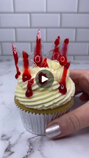 2.7M views · 16K reactions | Be careful of the broken glass 🩸🩸😜 @cakedbyrach pairs broken "glass" with Wilton fake blood glaze for a spectacularly spooky effect. 

#wiltoncakes... | By Wilton Cake Decorating | Facebook Wilton Cake Decorating, Wilton Cakes, Broken Glass, Sugar Art, Be Careful, Cake Art, Baking Sheet, Cake Decorating, Glaze