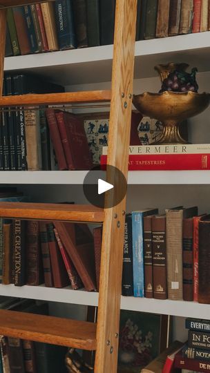 37K views · 352 reactions | 📚 Here are all the measurements in my home library: ⁣
⁣
Ceiling Height: 9’10 ⁣
Crown Moulding Width: 6”⁣
Shelf Opening Width (side to side): 53”⁣
Shelf Height: 12”⁣
Shelf Thickness: 1 1/2”⁣
Baseboard Height: 9”⁣
Library Ladder Height: 9’ but my dad cut it down to the correct size (I could not explain how he figured it out if I tried, sorry 🙈)⁣
⁣
Lmk if you have any questions in the comments!! | Six Vintage Rugs | Sylvie Vartan · La Maritza Baseboard Height, Library Ceiling, Library Ladder, Crown Moulding, Side To Side, Crown Molding, Ceiling Height, Home Library, Cut It