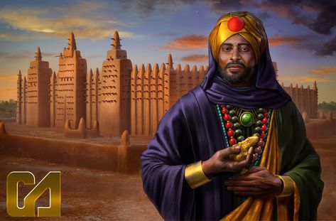 Mansa Musa, African Empires, Jah Rastafari, Richest Man, Alchemic Symbols, African Royalty, Age Of Empires, Egypt Art, Jeff Bezos