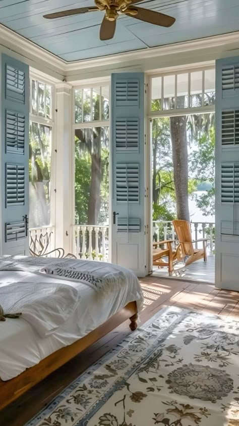 East Coast House Aesthetic Interior, Beach House Bedroom Aesthetic, Old Beach House Aesthetic, Light Blue Houses, Cottage House Interior, Beach House Aesthetic, Dream Life House, House Aesthetic, Dream House Rooms