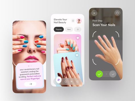 Beauty App, Mobile App Ui, App Ui, App Design, Global Community, Creative Professional, Mobile App, Nails, Beauty