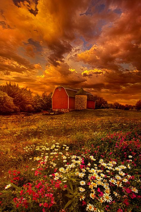 Barn Pictures, Country Barns, Artist Website, Hdr Photography, Autumn Scenery, Red Barns, Photo Vintage, Old Barns, Red Barn