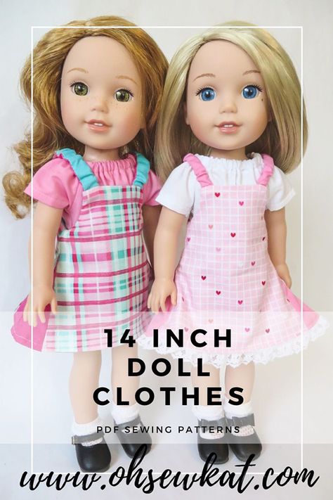 Wellie Wishers Diy, Wellie Wishers Clothes, Wellie Wishers Doll Clothes Patterns Free, Free Wellie Wisher Doll Clothes Patterns, Dolls Clothes Patterns Free, Wellie Wishers Patterns Free, Diy Doll Clothes, American Girl Outfits, American Girl Wellie Wishers