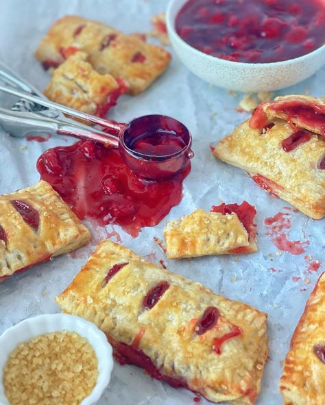 Lara Jean’s Cherry Turnovers from PS I Still Love You -Create & Recreate Cherry Turnover Recipe, Cherry Turnover, Lara Jean Turnovers Recipe, Lara Jean Cherry Turnovers, Cherry Pie Turnovers, Lara Jean Baking Recipe, Lara Jean Baking, Lara Jean Recipes, Cherry Turnovers