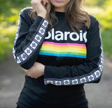 Find a Polaroid shirt to buy for summer/fall 2019 Polaroid Shirt, Autumn Summer, Design Inspo, Summer Fall, Rain Jacket, Graphic Sweatshirt, Nails, Sweatshirts, Photography