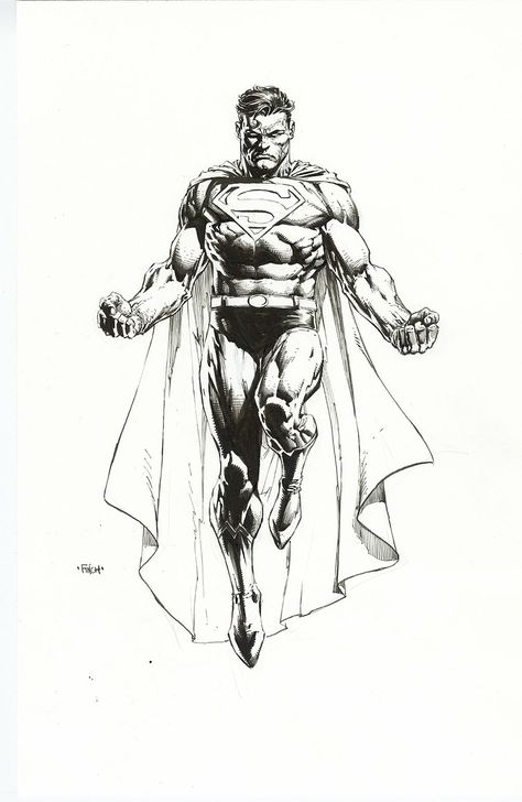 DC Comics David Finch Superman David Finch Superman, David Finch Sketch, Dc Comics Sketches, Dc Comics Art Drawings, David Finch Anatomy, Superman Art Drawing, David Finch Art, Comic Inking, Superman Comic Art