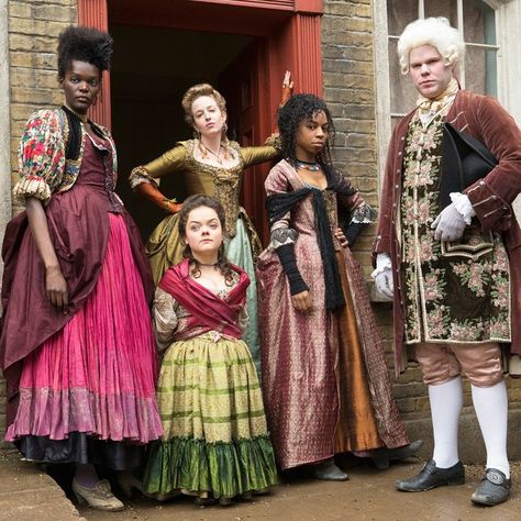 Author Outfits, Harlots Costumes, Harlots Hulu, Period Drama Costumes, 1700s Fashion, 18th Century Dress, Big Skirts, 18th Century Costume, George Town