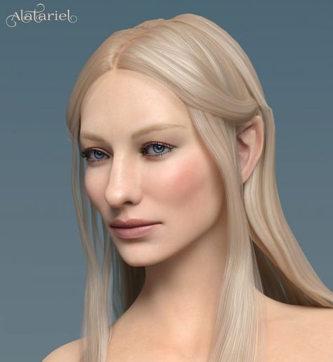 Alatariel for Genesis 8 Female | 3D Character for Daz Studio #dazstudio #3dmodel Character Female, Female Base, 3d Studio, Daz 3d, Daz Studio, Computer Graphics, Head Shapes, Character Ideas, Lip Colors