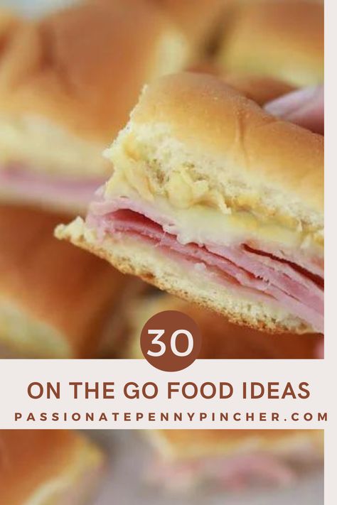 Need on the go food ideas for busy nights when the kids have sports practices or games? Here are 30 great meals that AREN'T just sandwiches! On The Go Dinners Families, Family Dinners On The Go, Dinner Sports Night, Softball Tournament Meals, Ballpark Night Dinners, Easy Dinner On The Go, Team Meals Before Games To Go, Fast Meals For Sports Nights, Fast Dinners For Sports Nights