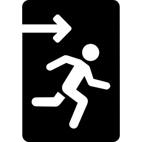 Emergency exit Free Icon Mall Signage, Toilet Logo, Building Symbol, Wc Sign, Emergency Exit Signs, Room Signage, Typography Book, Metal Signage, Office Signage