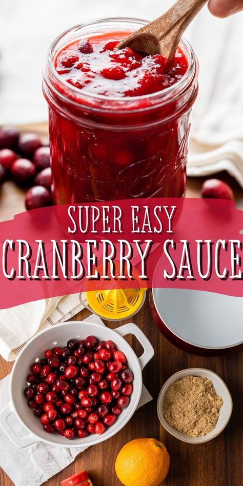 This Amazing Cranberry Sauce Recipe comes together in under 15 minutes and only uses a handful of simple ingredients. Cranberry Sauce Recipes Easy, Cranberry Pineapple Sauce, Thanksgiving Cranberry Sauce, Cranberry Sauce Thanksgiving, Best Cranberry Sauce, Easy Cranberry Sauce, Pecan Sauce, Pineapple Sauce, Recipes With Enchilada Sauce