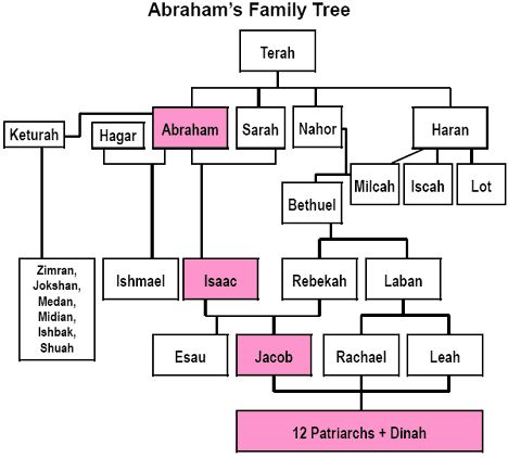 As you study this family tree you can see it isn't so simple after all. Notice several of the interesting relationships. First, Abraham has married his half-sister ("the daughter of my father though not of my mother," 20:12). Second, Abraham's brother Nahor married his niece, Milcah, the daughter of his deceased brother Haran. There is a provision for levirate marriage in the Mosaic law to protect a widow, where a brother dies without any children (Deut. 25:5-10, for example, Ruth and Boaz... Bible Family Tree, Bible Genealogy, Bible Mapping, Bible Study Topics, Bible Study Help, Bible History, Bible Study Notebook, Bible Study Tools, Bible Facts