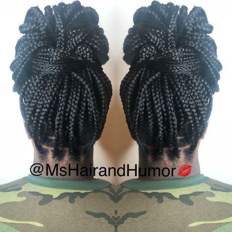 Knotless box braids Knotless Box Braids, Braided Cornrow Hairstyles, Twist Styles, Cornrow, Braided Hair, Cornrow Hairstyles, Protective Styles, Messy Bun, Hairstyle Ideas