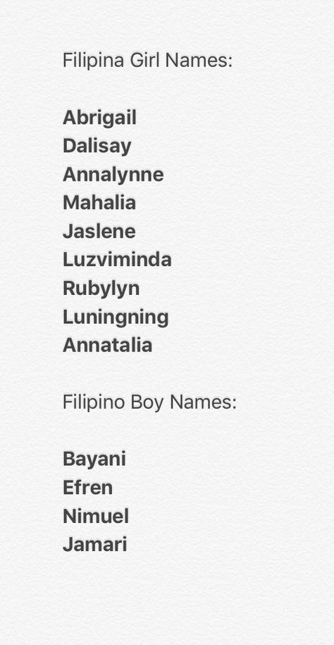 Filipino/ Filipina Names Surnames Ideas Filipino, Last Names For Characters Filipino, Filipino Names Girl, Filipina Names, Filipino Names With Meaning, Filipino Surnames For Characters, Filipino Names Boy, Islander Names, Filipino Surnames