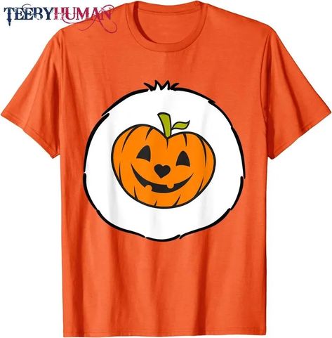 Care Bears Trick Or Sweet Belly T-Shirt Check more at https://teebyhuman.com/product/care-bears-trick-or-sweet-belly-t-shirt/ The Care Bears, Bear Costume, Funny Pumpkins, Sweet T, American Greetings, Heather Blue, Care Bears, Halloween Gifts, Types Of Shirts