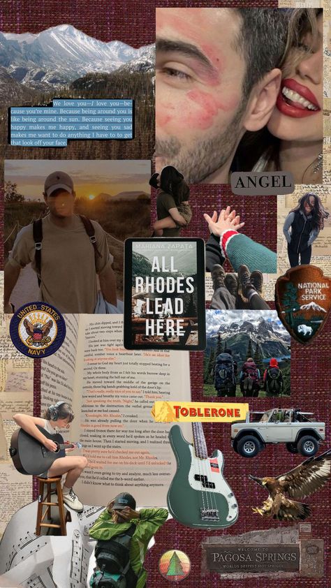 All Rhodes Lead Here🪵🌿⛰️❤️ #marianazapata All Rhodes Lead Here Aesthetic, All Rhodes Lead Here Mariana Zapata, Dear Aaron Mariana Zapata, All Rhodes Lead Here, Fav Books, Bookish Things, Romantic Books, Youre Mine, National Park Service