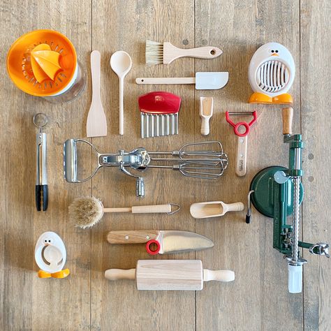 Helping mam or dad in the kitchen and preparing your own snack becomes a whole lot easier when you have good quality child size cooking tools! 👨‍🍳 👩‍🍳 Can you spot the latest addition to our Manine Montessori kitchen range? Comment which one you think is new! #kidsinthekitchen #littlechef #montessori #montessoripracticallife #practicallifeskills #montessoriathome #montessorikitchen #montessoriactivity #maninemontessori #smallhandscandogreatthings #cookingwithkids #littlehelper #childsize Montessori Kitchen Tools, Montessori Must Haves, Montessori Cooking, Montessori Kitchen, Montessori At Home, Practical Life Activities, Montessori Playroom, Shed Interior, Montessori Practical Life