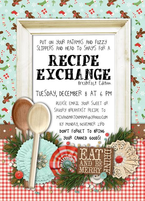 Recipe Exchange Party, Author Lifestyle, Savory Breakfast Recipes, Swap Party, Adult Christmas Party, Favorite Things Party, Holiday Party Themes, Travel Christmas, Relief Society Activities