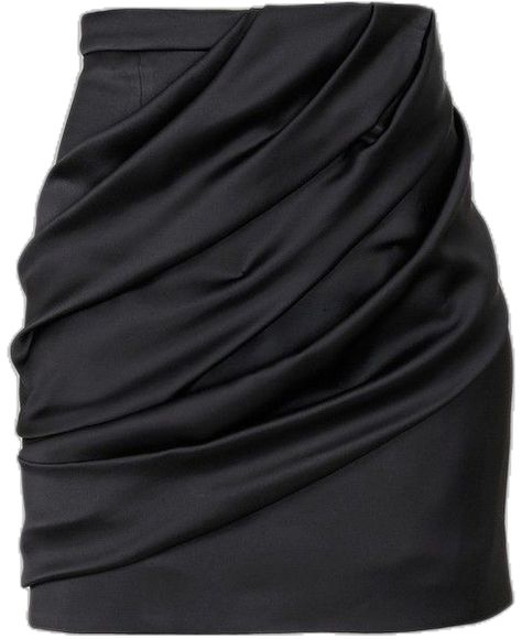 Draped Mini Skirt, High Waisted Short Skirt, Skirts Satin, High Waisted Black Skirt, Satin Skirts, High Waisted Mini Skirt, Short Black Skirt, Crepe Skirts, High Rise Skirt