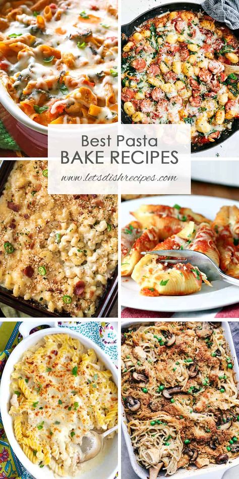 Best Pasta Bake Recipes Pasta Dinner Recipes Oven, Pasta Recipes For Parties, Dinner Bakes Healthy, Main Dish Pasta Recipes, Baked Pasta Dinner Recipes, Baked Italian Dishes Pasta, Meal Train Pasta Bake, Simple Baked Dinner Recipes, Pasta For Family