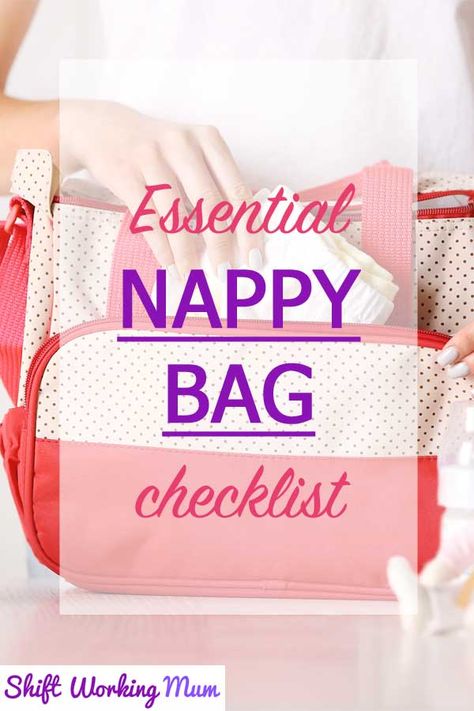 Having a new baby around means that you have to carry a lot of stuff with you when you are out and about. Make sure you are only carrying the essentials by following my nappy bag checklist. Nappy Bag Checklist, Organised Mum, Mom Checklist, Newborn Bottles, Newborn Tips, Parenting Jokes, Organisation Tips, Mum And Baby, Bag Checklist