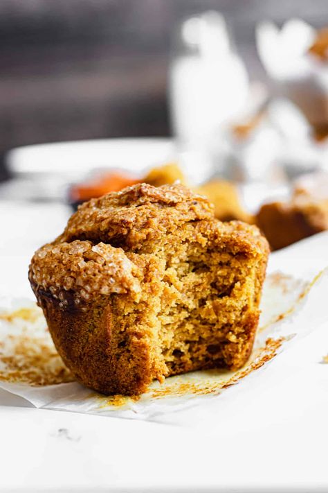 These easy Pumpkin Sour Cream Muffins (jumbo or regular) are packed with pumpkin spice and canned pumpkin to create a flavorful and moist muffin with tall, craggily tops. Muffins With Sour Cream, Apple Muffins Healthy, Best Pumpkin Muffins, Sour Cream Muffins, Pumpkin Banana Muffins, Pumpkin Muffins Easy, Moist Muffins, Pumpkin Cream Cheese Muffins, Pumpkin Muffin Recipes