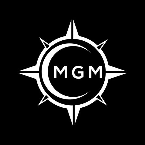 MGM abstract monogram shield logo design on black background. MGM creative initials letter logo. Mgm Logo, Shield Logo Design, Logo Wallpaper, Shield Logo, Logo Banners, Cityscape Photos, Heart With Arrow, Marketing Design, Custom Illustration