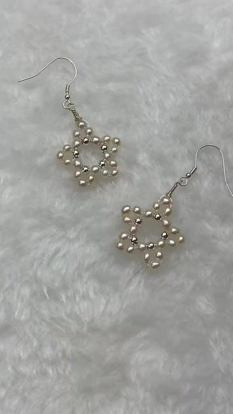 Jewelry Pearl Earrings, Anting Manik, Diy Jewelry Set, Diy Beaded Rings, Beaded Earrings Diy, Diy Jewelry Unique, Usa Jewelry, Beaded Necklace Diy, Diy Bracelets Easy