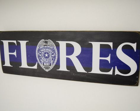 Browse unique items from Herosigns on Etsy, a global marketplace of handmade, vintage and creative goods. Police Decor, Gifts For Firefighters, Police Crafts, Police Wedding, Police Appreciation, Police Sign, Police Graduation, Police Academy Graduation, Police Wife Life