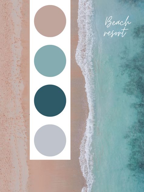 Beach Resprt, summer color pallette, summer, photography inspo, color theory Color Palette For Beach Family Photos, Beach Wedding Colour Palettes, Beach Wedding Guest Color Palette, Beach Photo Color Scheme, Resort Color Palette, Traditional Bedroom Colors, Western Color Scheme, Beach Wedding Color Palette, Beach Wedding Colors Schemes