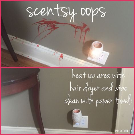 That's really all you need to do. Simple, quick and effective. I've had to use this trick on walls, bookcases, coffee tables, it really works. Scentsy Consultant Marketing, Scentsy Hacks, Scentsy Display, Scentsy Pictures, Scentsy Consultant Business, Scentsy Games, Scentsy Facebook Party, Scentsy Recipes, Scentsy Marketing