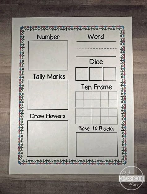 Number Sense Activities Kindergarten, Number Activities Kindergarten, Teen Numbers Kindergarten, Number Sense Worksheets, Number Sense Kindergarten, Numbers Worksheet, Number Sense Activities, Morning Basket, Kindergarten Art Projects