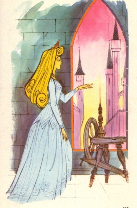 Sleeping Beauty Sleeping Beauty Spindle, Disney Heroines, Holiday Homework, Mary Blair, Cake Banner, Images Disney, Princess Room, Disney Classics, Disney Concept Art