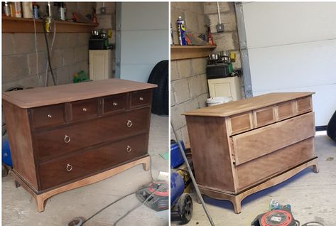 Stag Minstrel chest of drawers, stripped back. Now to decide its colour Stag Minstrel, Stag Furniture, Stripping Furniture, Home Reno, Antique Dresser, Chest Of Drawers, Painted Furniture, Reno, Dresser