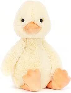 Jellycat Bashful Duckling Stuffed Animal Plush Duck Stuffed Animal, Duck Nursery, Christmas Presents For Girls, Jellycat Bashful, Duck And Ducklings, Shiny Eyes, Teddy Bear Stuffed Animal, Baby Moccasins, Baby Slippers