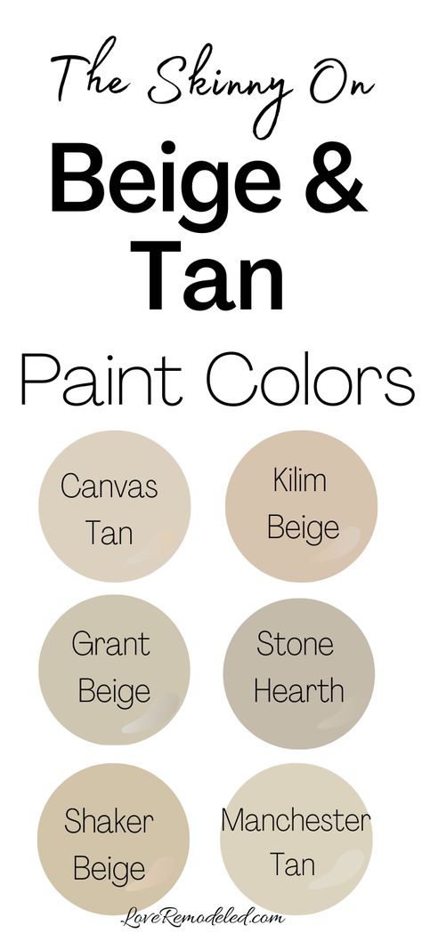 Behr Rugged Tan, Shades Of Tan Paint, Shaker Beige Benjamin Moore Color Scheme, Benjamin Moore Tan Paint Colors, Neutral Tan Paint Colors, Beige Wall Paint Colors, Popular Beige Paint Colors, Warm Tan Paint Colors, Beige Paint Colors For Living Room