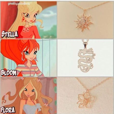 Winx Club Jewelry, Disney Princess Jewelry, Fandom Jewelry, Klub Winx, Arte Do Kawaii, Bloom Winx Club, Pretty Jewelry Necklaces, Princess Jewelry, Club Hairstyles