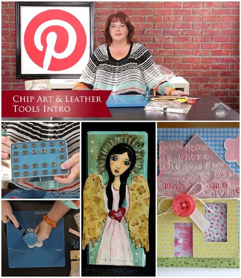 My Craft Channel: June 20th: Huge Giveaway!! Chipart and Leather Tools Intro, Pinterest, We R Envelop Punch Board Back in stock! Tv Craft, Photography Mixed Media, Chip Art, Leather Tools, Punch Board, Leather Work, Art Tools, Back In Stock, New Shows