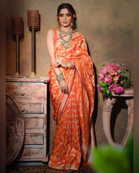 Divya Drishti, Sarees For Wedding, Trendy Saree, Wedding Trousseau, Sarees For Girls, Love Series, Fancy Sarees Party Wear, Indian Saree Blouses Designs, Silk Saree Blouse Designs