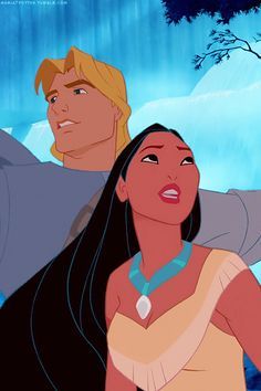 *CAPTIAN JOHN SMITH & POCAHONTAS ~ Pocahontas, 1995 John Smith Pocahontas, Pocahontas John Smith, Ideas For Wallpaper, Pocahontas And John Smith, Disney Princess Pocahontas, Pocahontas Disney, Princess Pocahontas, Princesas Disney Anime, Love Disney