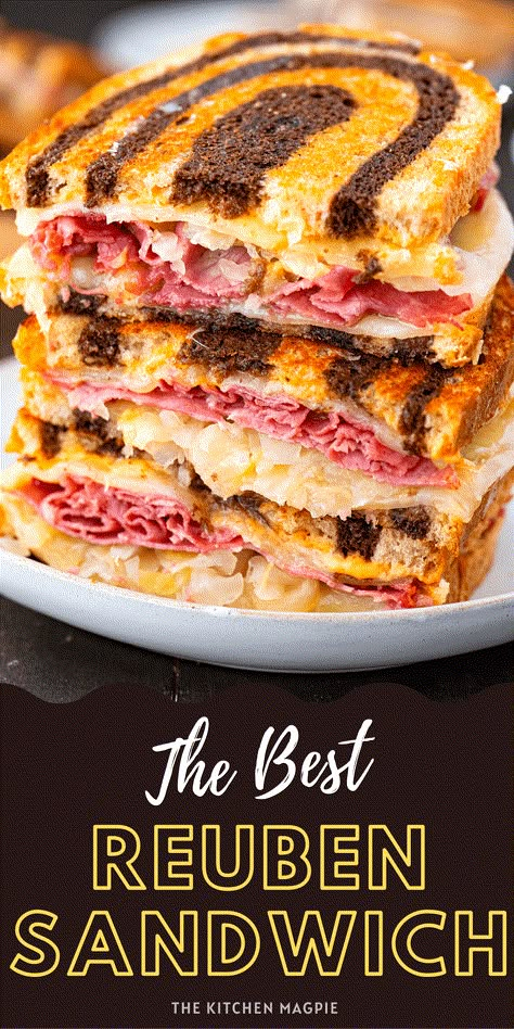 Best Reuben Sandwich, Reuben Recipe, Reuben Sandwich Recipe, Reuben Sandwich Classic, Herbed Butter, Best Sandwich Recipes, Russian Dressing, Classic Sandwich, Corned Beef Recipes