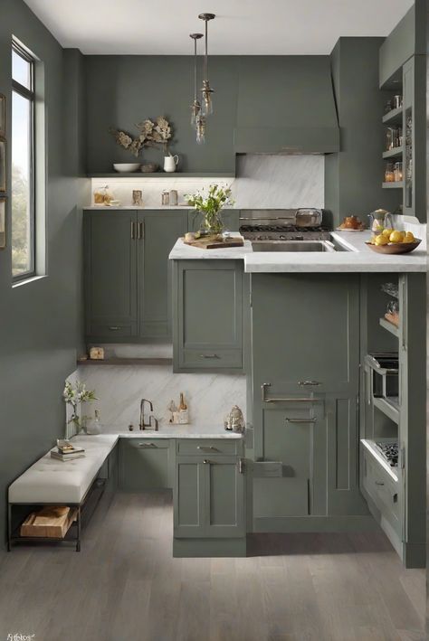 Explore the timeless elegance of Sherwin Williams' Pewter Green for your kitchen, a classic choice that adds sophistication and style to your daily interior design routine. #Ad #homedecor #homedesign #kitchen #Painthome interiorarchitecture best Wall Colors for kitchen Colors
Bright Room Colors
best colors combinations 2024
Home Remodeling
Modern Paint Colors Green Sherwin Williams Cabinets, Green Grey Cabinets, Pewter Green Cabinets Sherwin Williams, Best Sherwin Williams Cabinet Colors, Grey Green Sherwin Williams, Best Sw Green For Cabinets, Pewter Green Sherwin Williams Kitchen Cabinets, Best Sherwin Williams Green For Cabinets, Sherwin Williams Pewter Green Kitchen Cabinets