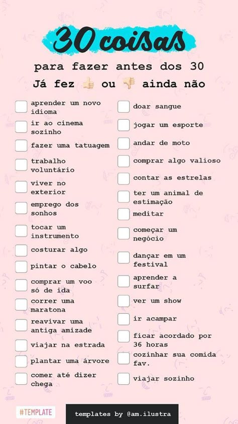 30 coisas para fazer antes dos trinta. Happy Alone, Tumblr Love, Notebook Organization, Life Routines, Lettering Tutorial, Instagram Blog, Instagram Story Template, Story Template, Instagram Story Ideas