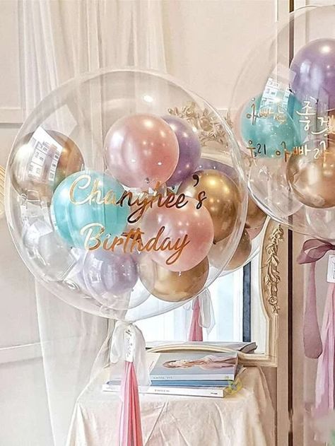 3pcs Transparent Bobo Balloon | SHEIN USA Bobo Balloon, Balloon Bouquet Diy, Bridal Shower Balloons, Transparent Balloons, Clear Balloons, Bubble Balloons, Balloon Flowers, Wedding Balloons, Diy Bouquet