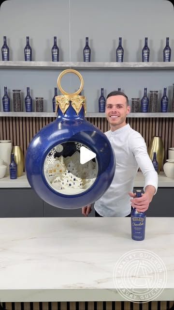 Amaury Guichon on Instagram: "I have officially partnered with @baileysus to bring you the spirit of the Holiday Season with this whimsical chocolate ornament! #amauryguichon #chocolate #christmas  BAILEYS Chocolate Irish Cream Liqueur. 15.7% Alc/Vol. Imported by Paddington, Ltd., New York, NY. CONTAINS REAL BELGIAN CHOCOLATE,CHOCOLATE FLAVOR WITH OTHER NATURAL FLAVORS. Please drink responsibly. Don’t share w/ under 21." Christmas Cake Ornaments, Amauri Guichon, Amaury Guichon, Chocolate Ornament, Chocolate Sculptures, Irish Cream Liqueur, Drink Responsibly, Cream Liqueur, Chocolate Christmas