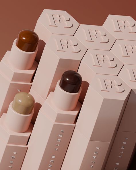 fenty beauty stick :: Behance Fenty Beauty Advertisement, Fenty Beauty Campaign, Fenty Beauty Logo, Fenty Beauty Products, Makeup Ads, Natural Luxury, Makeup Package, Photography Advertising, Branding Ideas