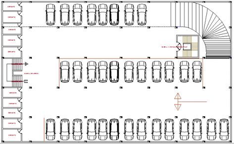 Basement car parking lot floor plan ... Basement Plans Architecture, Hotel Basement Parking Plan, Parking Lot Floor Plan, Basement Plans Layout, Underground Parking Plan, Basement Parking Plan, Parking Lot Plan, Parking Lot Layout, Basement Car Parking